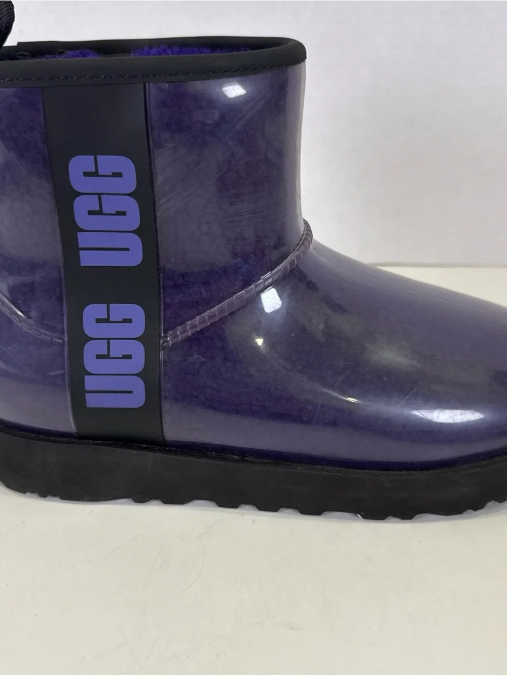 UGG Classic Purple Violet Clear Mini Boots 1113190 Women's Size 7 Waterproof
